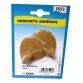 Crochet adhésif grand modèle - ovale - créamique - ivoire - lot de 2