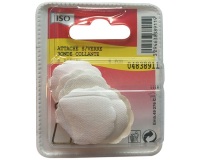 Attache tableau adhésif - blanc - sachet de 6