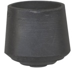 Embout patin pied de chaise - caoutchouc - noir - 18 mm - sachet de 4