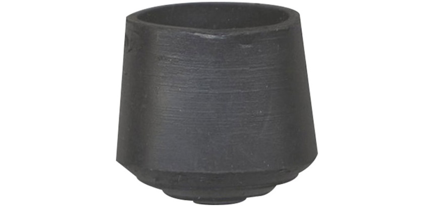 Embout patin pied de chaise - caoutchouc - noir - 18 mm - sachet de 4