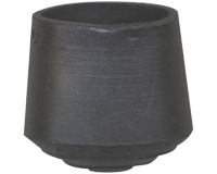 Embout patin pied de chaise - caoutchouc - noir - 22 mm - sachet de 4