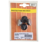 Patin à pointe - métal - marron - 23 mm - sachet de 5