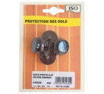 Patin à pointe - métal - marron - 20 mm - sachet de 4