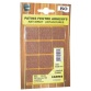 Patin adhésif anti-bruit/anti-rayures- feutre - marron - 22 x 22 mm - sache
