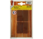 Patin adhésif - feutre - marron - 25 x 45 mm - sachet de 4