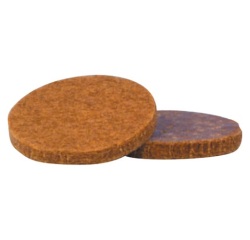 Patin adhésif anti-bruit/anti-rayures- feutre - marron - 17 mm - sachet de