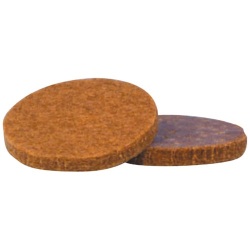 Patin adhésif anti-bruit/anti-rayures- feutre - marron - 17 mm - sachet de