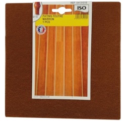 Patin adhésif - feutre - marron - 190 x 1900 mm