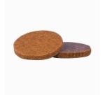 Patin adhésif - feutre -marron - 33 mm - sachet de 6