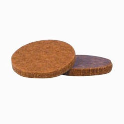 Patin adhésif - feutre -marron - 33 mm - sachet de 6