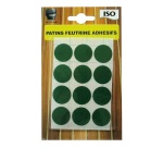 Patin adhésif anti-bruit/anti-rayures- feutre - 22 mm - sachet de 12
