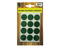 Patin adhésif anti-bruit/anti-rayures- feutre - 22 mm - sachet de 12
