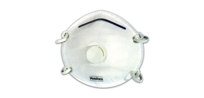 Masque respiratoire - jetable - coque P1 avec valve - lot de 10