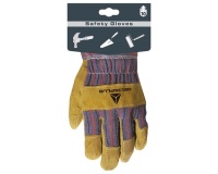 Gant mécanique - Docker - T10 - cuir - croute de bovin et toile