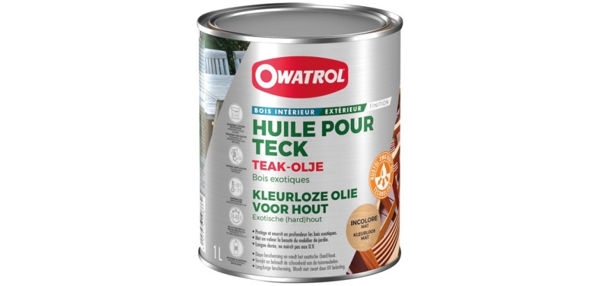Huile de teck spécial salon de jardin - incolore mat - 1 L
