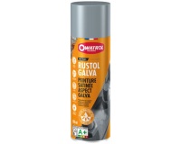 Bombe peinture satinée 300 ml Rustol - Aspect Galvanisé