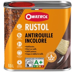 Antirouille Incolore Rustol bidon 0.5 L