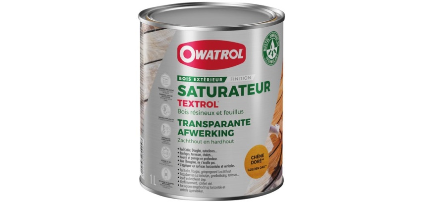 Textrol saturateur bois extérieur 1 L chêne doré