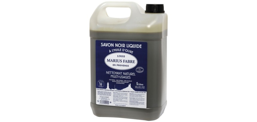 Savon noir liquide à l'huile d'olive - multi-usages - 5 L