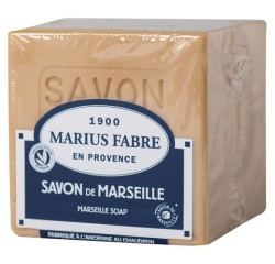 Savon de Marseille blanc - cube - 400 g - sans huile de palme