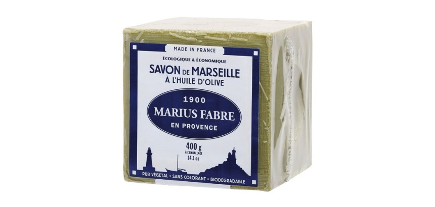 Savon de Marseille à l'huile d'olive - cube 400 g - sans étui