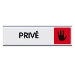 Plaque Privé - plexiglass - 170 x 45 mm