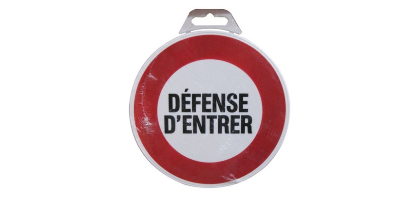 Disque Défense d'entrer - 180 mm