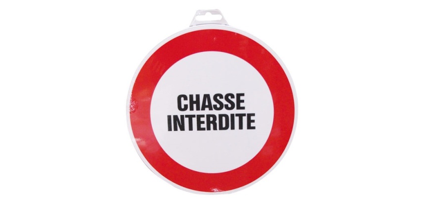 Disque Chasse interdite - 300 mm