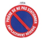 Disque Défense de stationner emplacement réservée - 300 mm