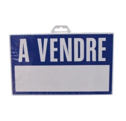 Plaque A vendre - bleu/blanc - 330 x 200 mm