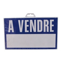 Plaque A vendre - bleu/blanc - 330 x 200 mm