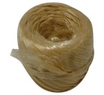 Raphia synthetique beige pelote 100gr 40m env. cavalier