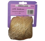 Ficelle jute 0.6/3 x 200gr sur cavalier plastique