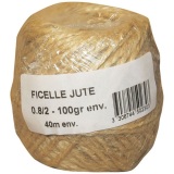 Ficelle jute - 0.8/2 - D2 mm env. pelote - 100 g - L : 40 m