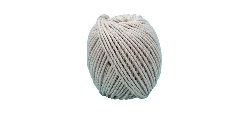 Cordeau coton câblé 2 mm - pelote - 100 g - L : 43 m