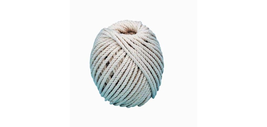 Cordeau coton câblé 3 mm - pelote - 100 g - L : 17 m