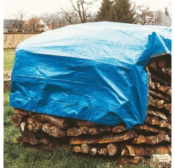 Bâche à bois - standard - 1.50 x 6 m - 60 gr/m² - bleu