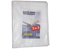 Bache armée découpable - polyéthylène - transparent - 2 x 3 m
