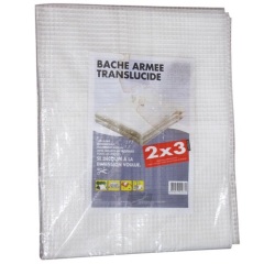 Bache armée découpable - polyéthylène - transparent - 2 x 3 m