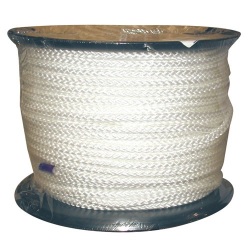 Drisse polypropylene tressée - bobine - blanc - 10 mm x 100 m