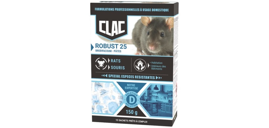 Appât pâte - Robust 25 - rats et souris - spécial espèces résistantes - 150