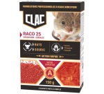 Appât céréales - Raco 25 - rats et souris - action rapide - 150 g -  6 sach
