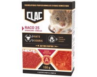 Appât céréales - Raco 25 - rats et souris - action rapide - 150 g -  6 sach