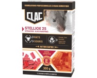 Appât bloc  - Stelliox 25 - rats et souris - action rapide - 300 g