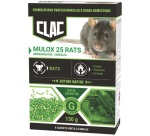 Appât céréales - Mulox 25 - rats - action rapide - 150 g - 6 sachets de 25