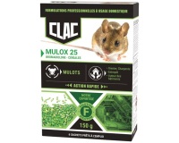 Appât céréales - Mulox 25 - mulot et campagnols - action rapide - 150 g - 6