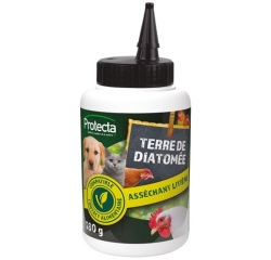 Terre de diatomée - asséchant litière - basse-cour et animaux - 180 g