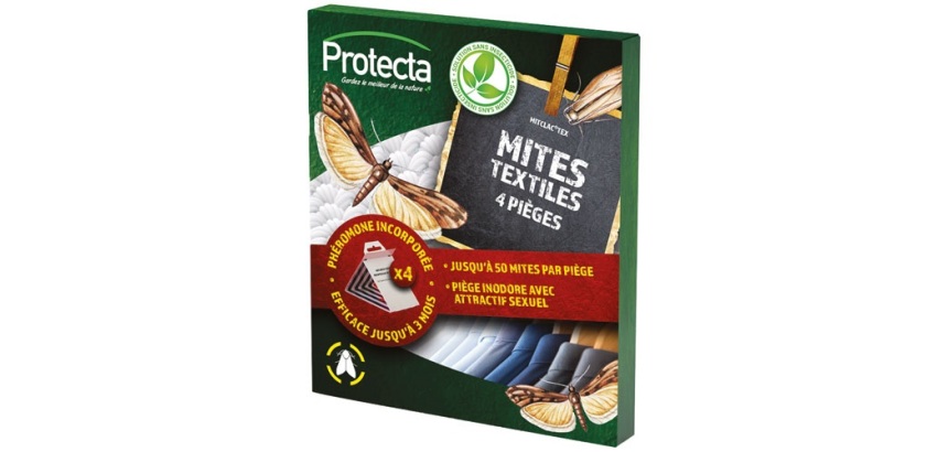 Antimites - Mites textiles - lot de 4 pièges
