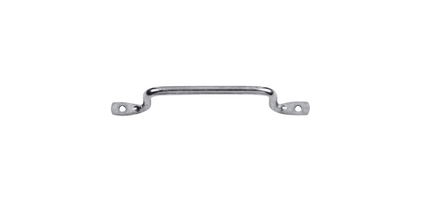 Poignée fil à pattes - D10 - L : 160 mm - L : 105 mm - zingué blanc