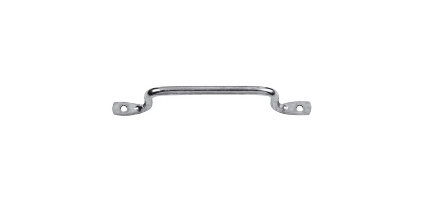 Poignée fil à pattes - D10 - L : 160 mm - L : 105 mm - zingué blanc